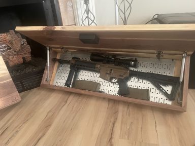 Concealed wall mount storage